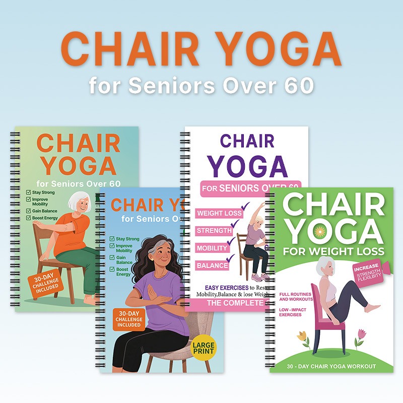 Yoga Fitness Journal - Caderno Espiral de Exercícios para Idosos: