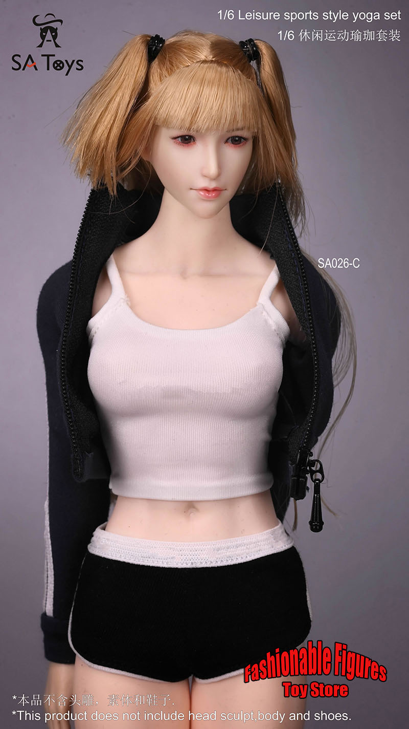 Yoga Fitness First - Savtoys 1/6 feminino soldado esportes fitness