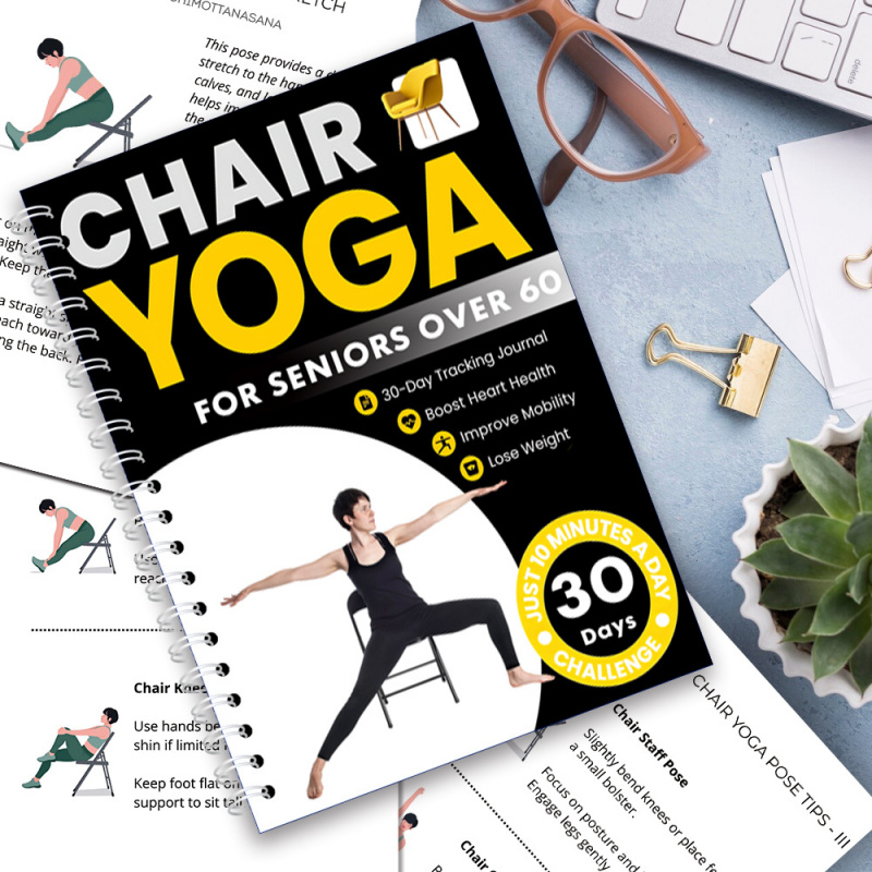 Yoga Fitness Journal - Guia de Yoga em Cadeira para