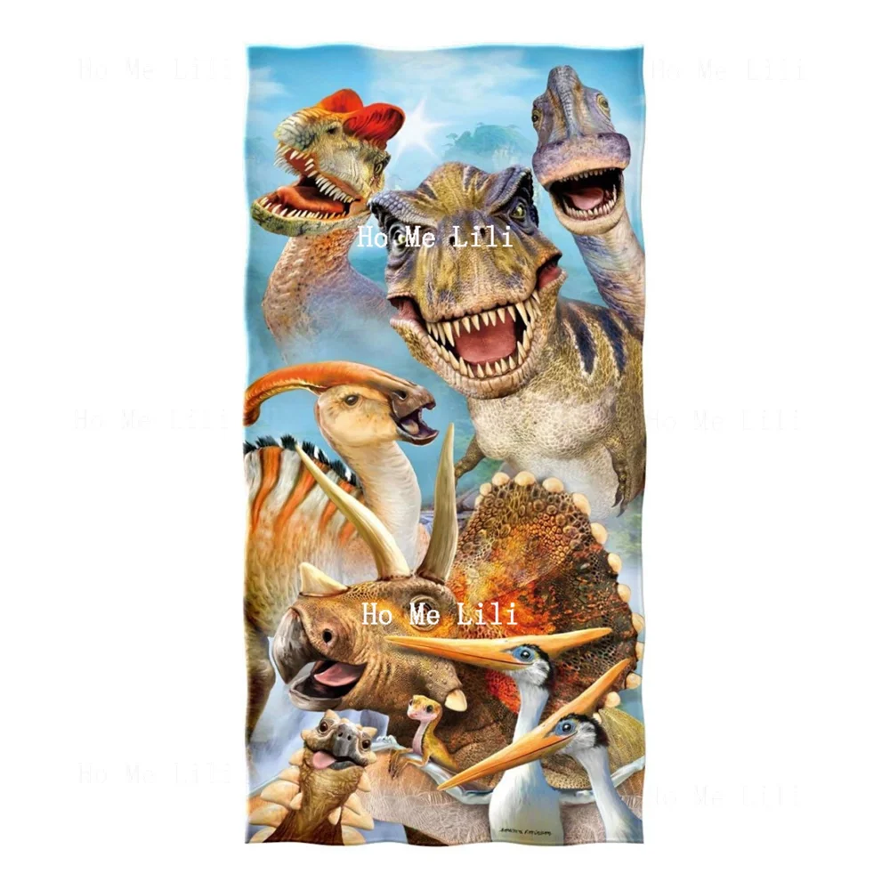 Yoga Fitness World - Toalha de secagem rápida Dinosaur World