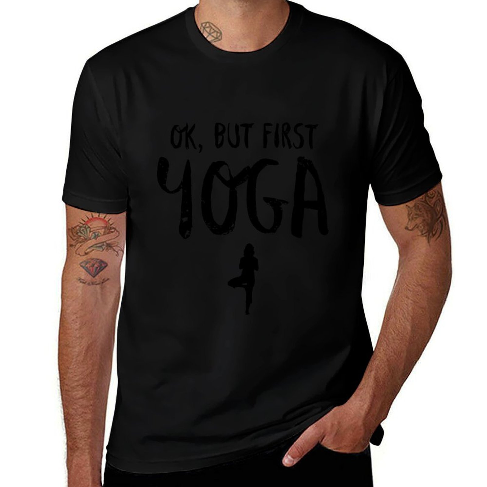 Yoga Fitness First - Ok, mas primeiro o yoga, camiseta