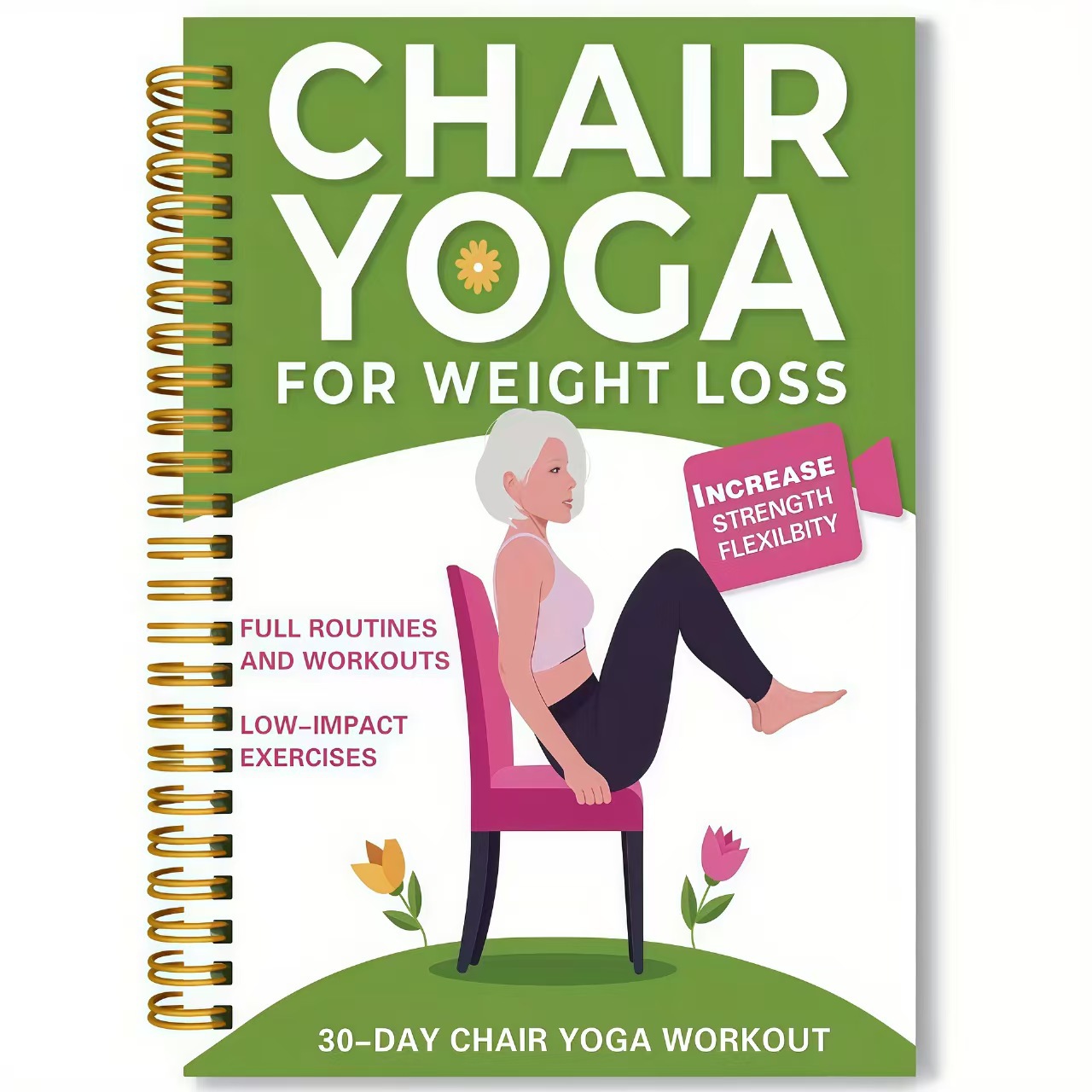 Yoga Fitness Journal - Caderno de exercícios de ioga para