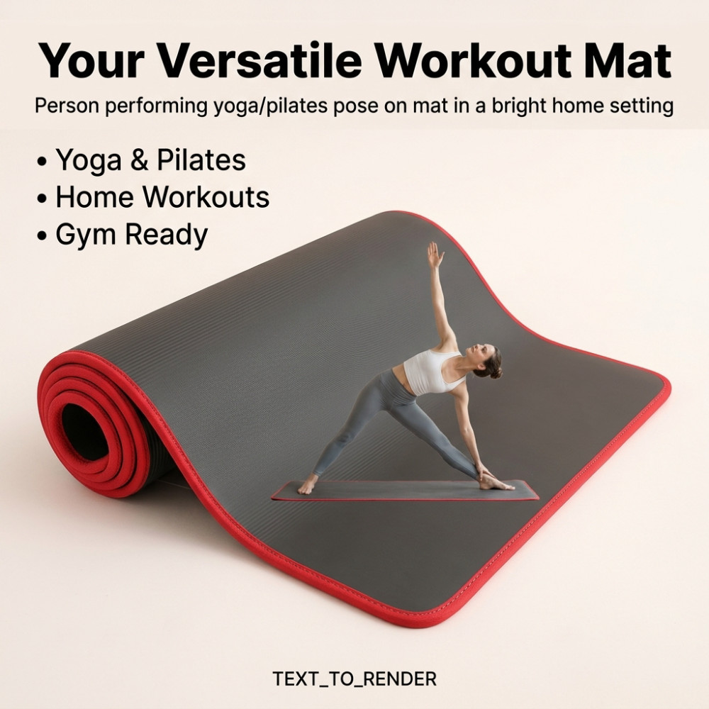 Yoga Fitness World - Tapete de Yoga Extra Grosso de