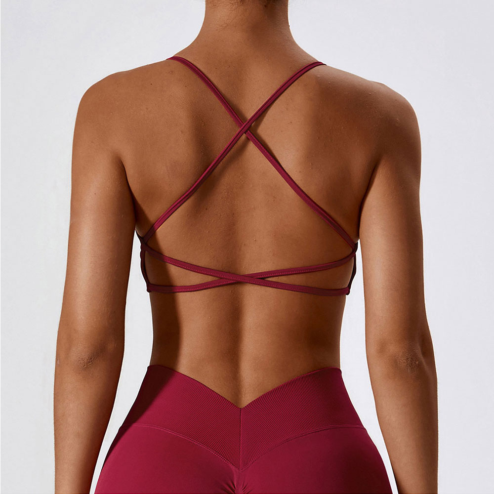 Yoga Fitness Up - Mulheres cinta cruzada sutiã esportivo feminino
