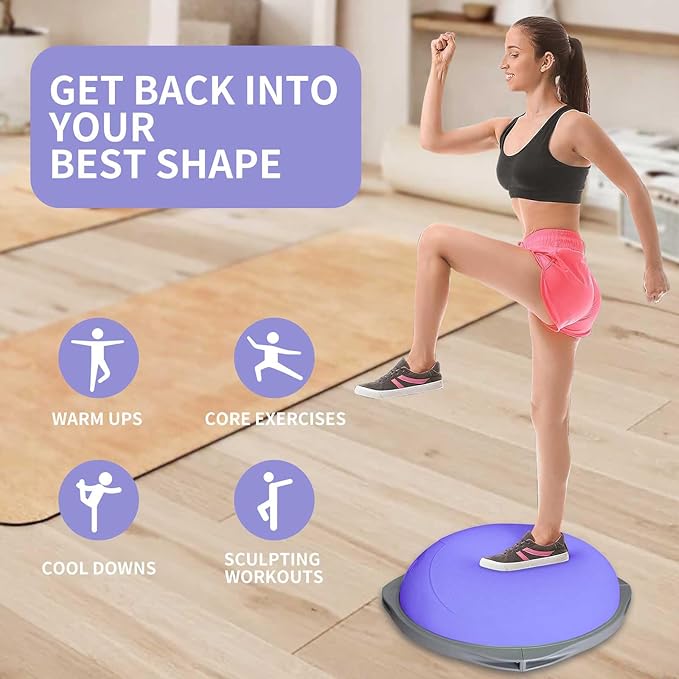 Bola de equilíbrio Bosu de 70c - Yoga Fitness Ball avaliação e preço