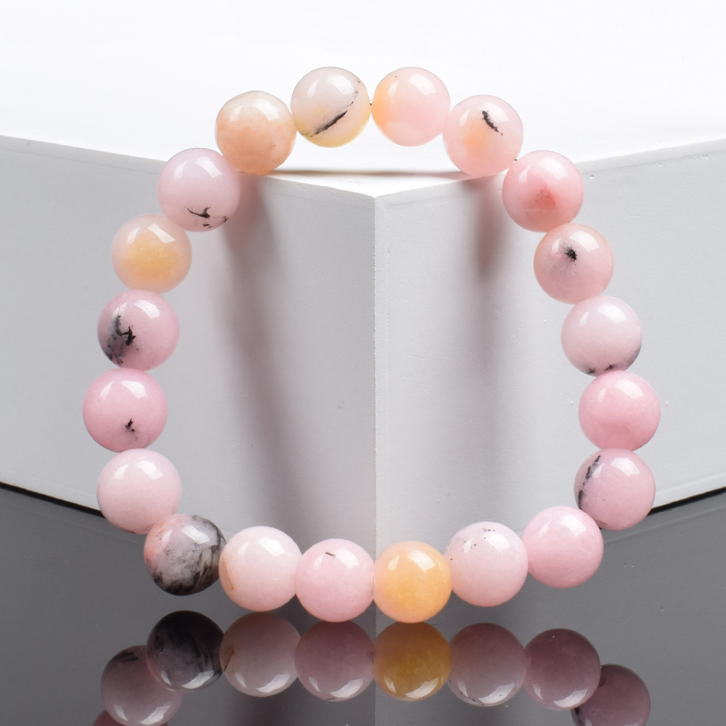 Pedra natural rosa opala conta - Yoga Fitness Tracker avaliação e preço