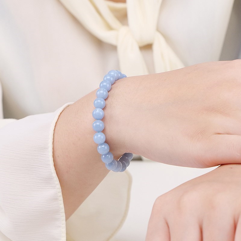 JD Pedra Natural Azul Angelite - Yoga Fitness Tracker avaliação e preço