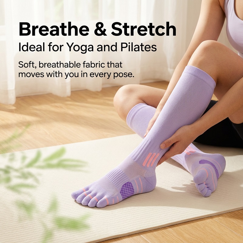 1/6 Pares de Meias Longas Femi - Fitness Yoga & Kickfit avaliação e preço
