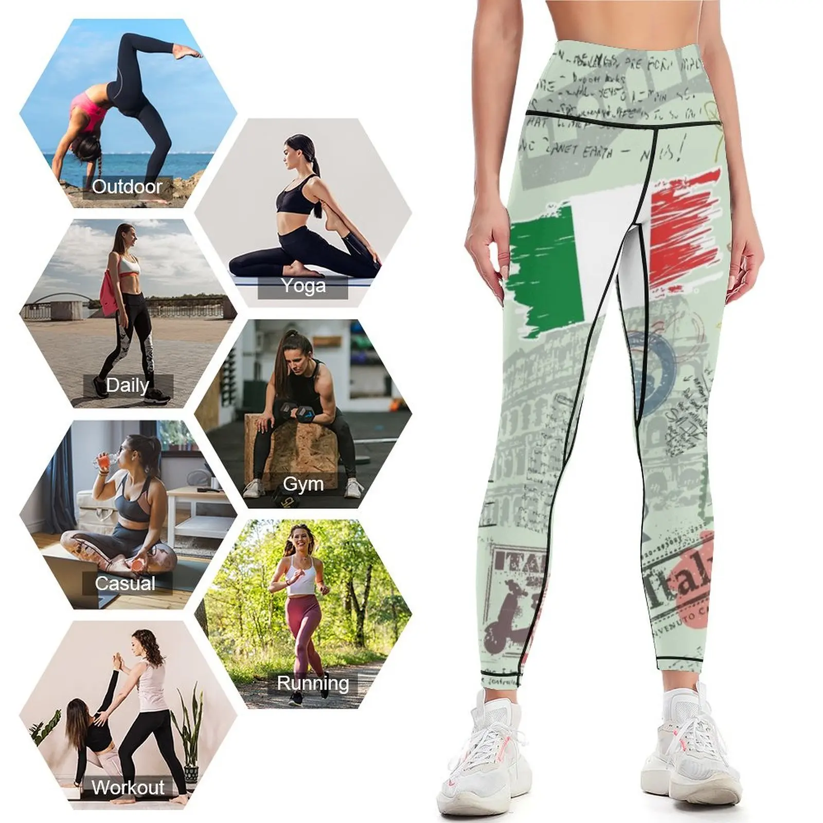 World Travel - Itália - Leggin - Yoga Fitness World avaliação e preço