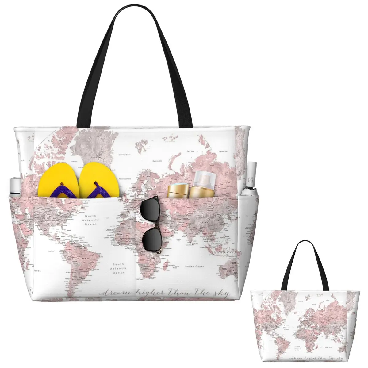 Bolsa de praia inspiradora com - Yoga Fitness World avaliação e preço