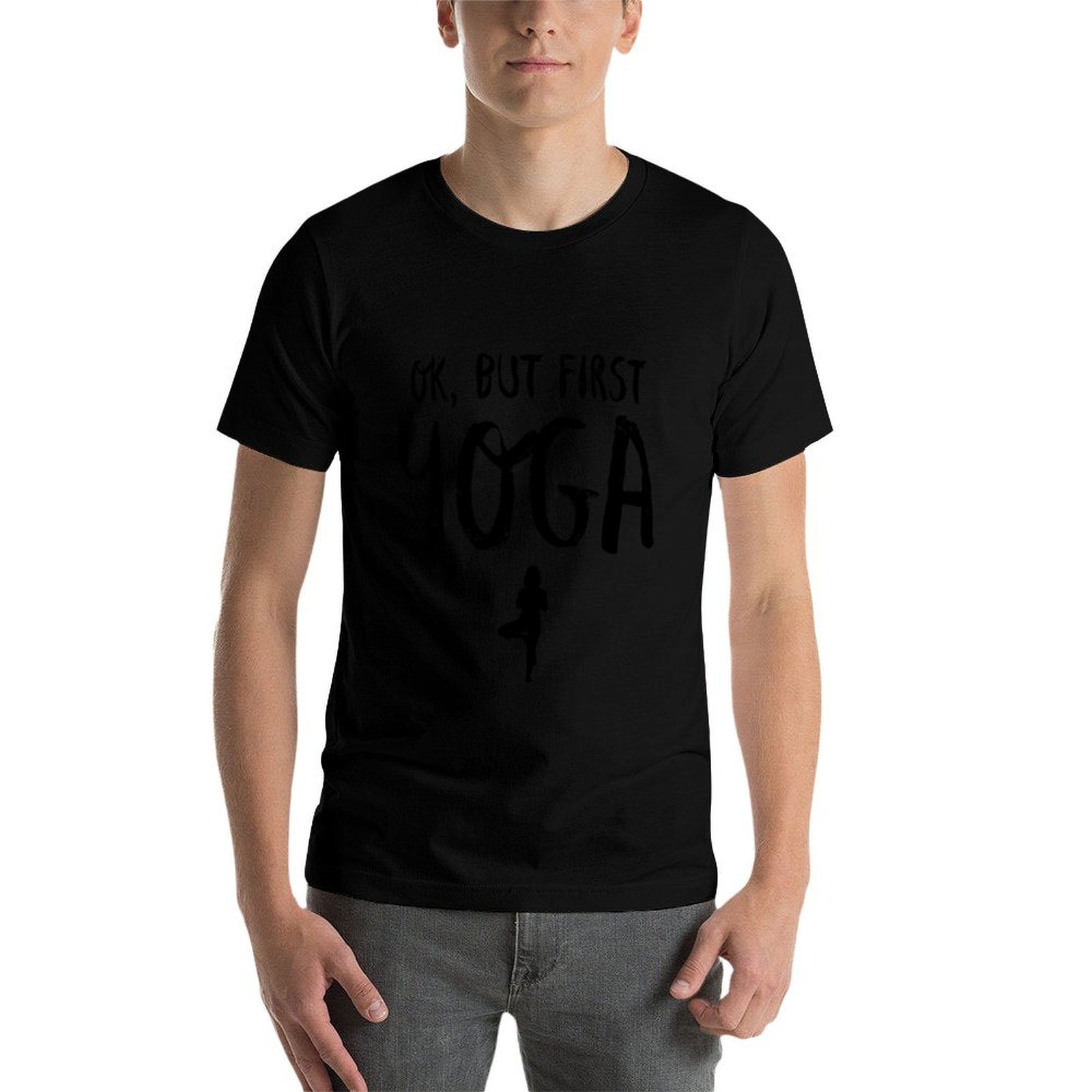 Camiseta masculina de algodão  - Yoga Fitness First avaliação e preço