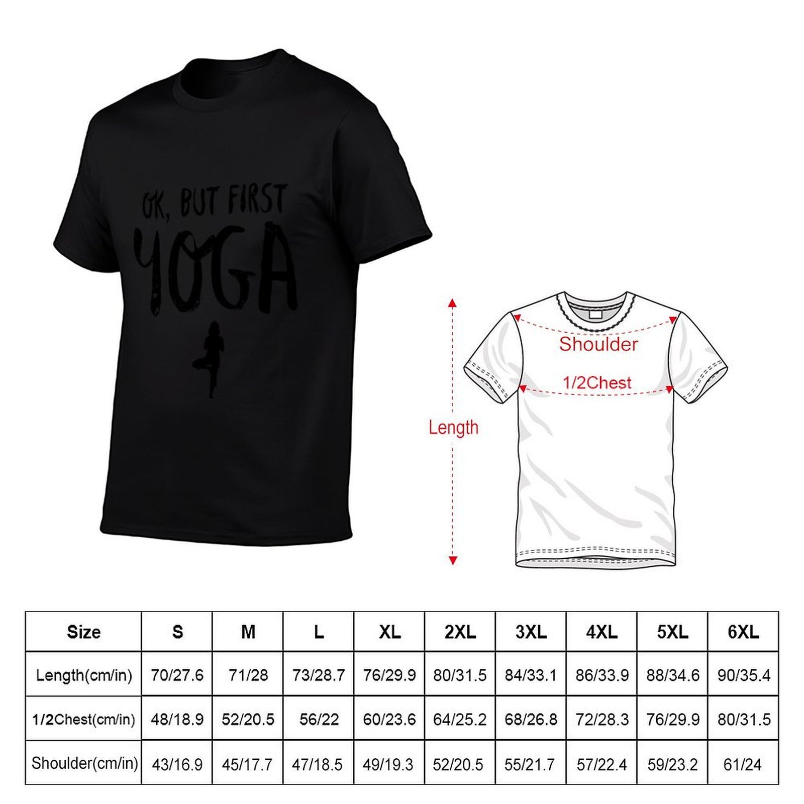 Camiseta Engraçada para Amante - Yoga Fitness First avaliação e preço