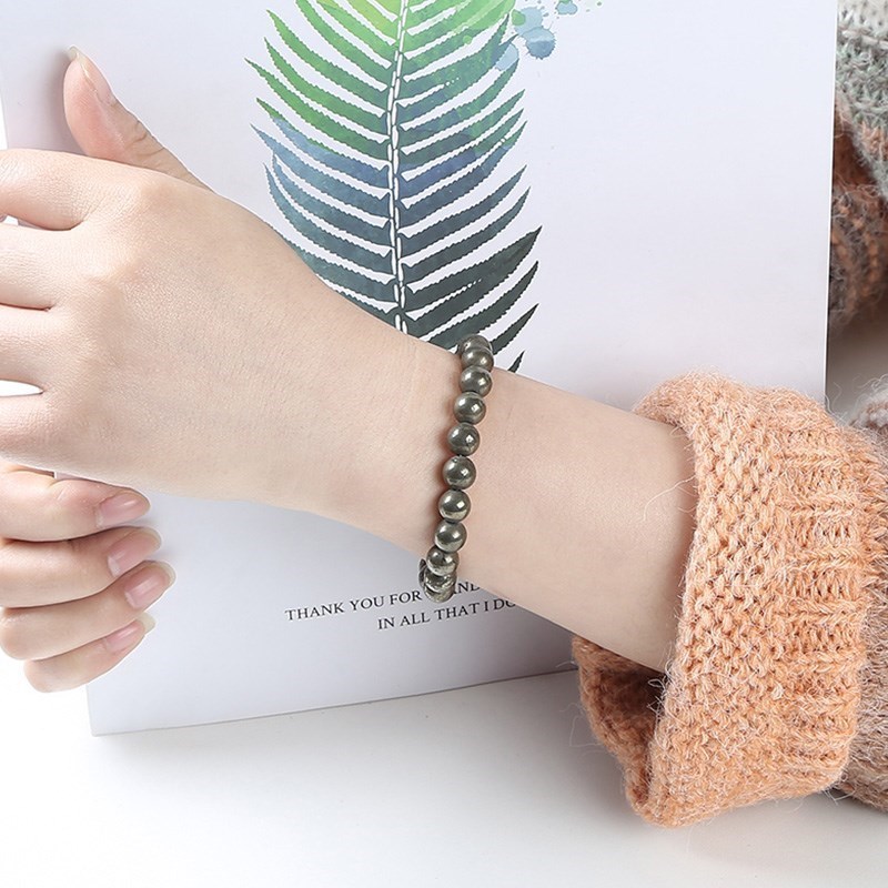Pulseiras de Pirita Natural JD - Yoga Fitness Tracker avaliação e preço